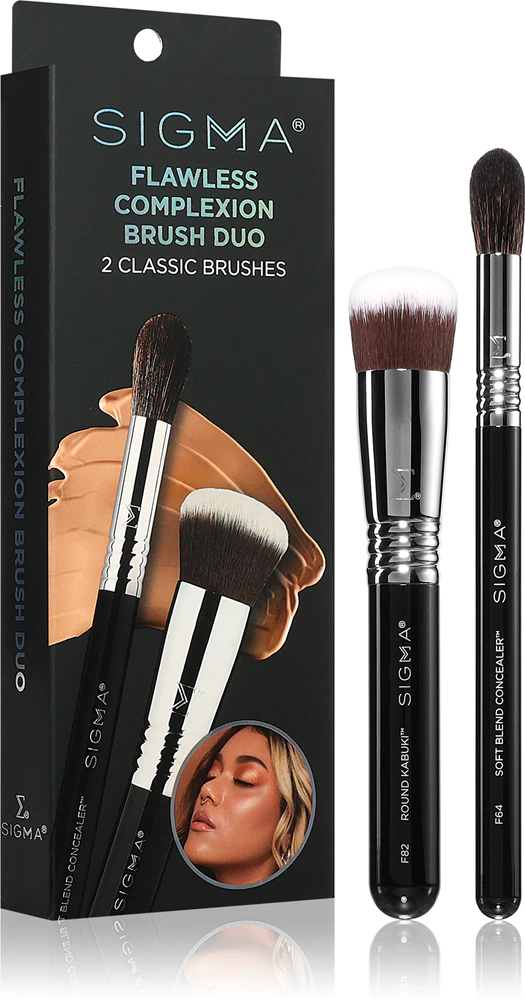 Sigma Beauty Brush Duo Flawless Complexion Brush Set (for the perfect look)
