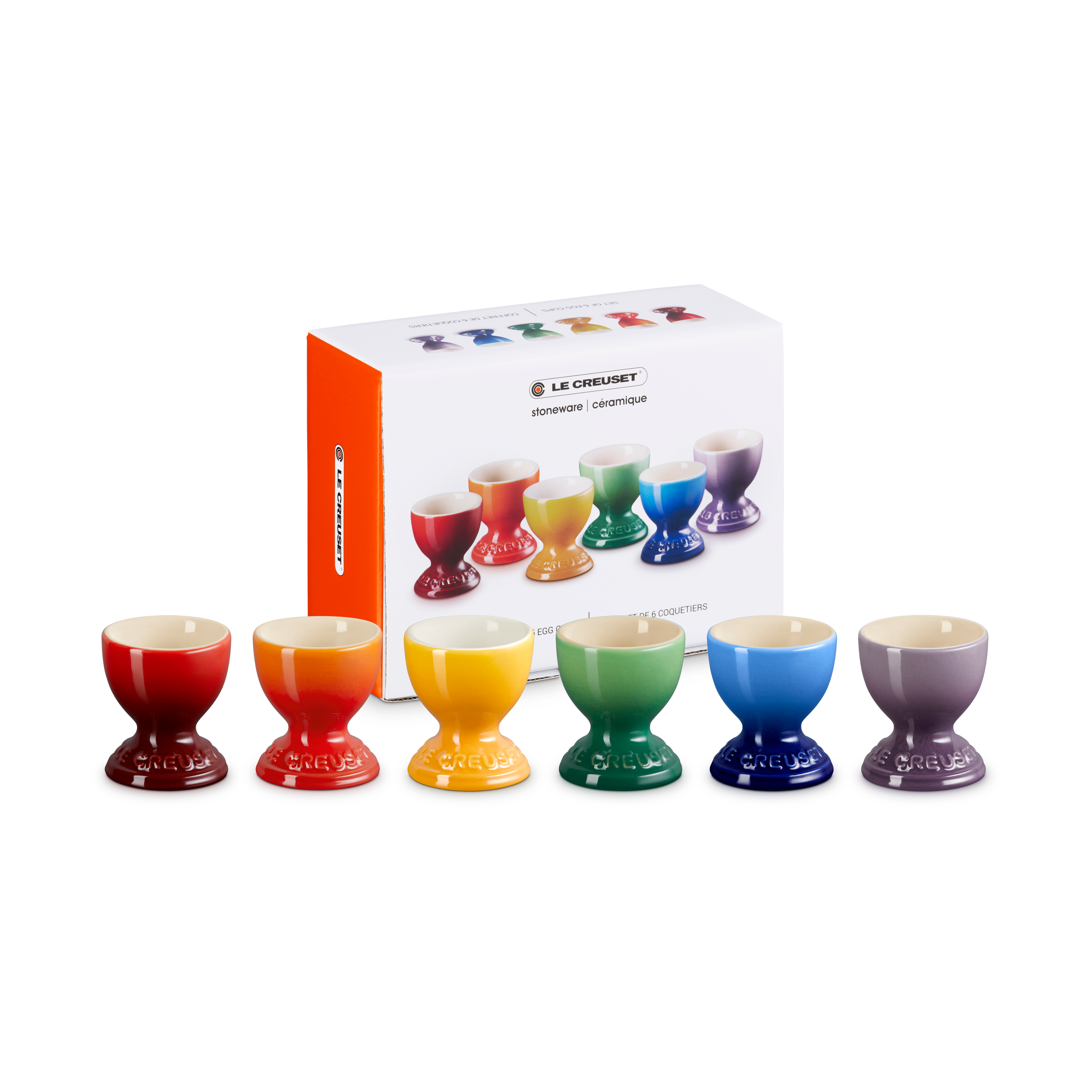 Le Creuset Signature stoneware egg cups, 6-piece set