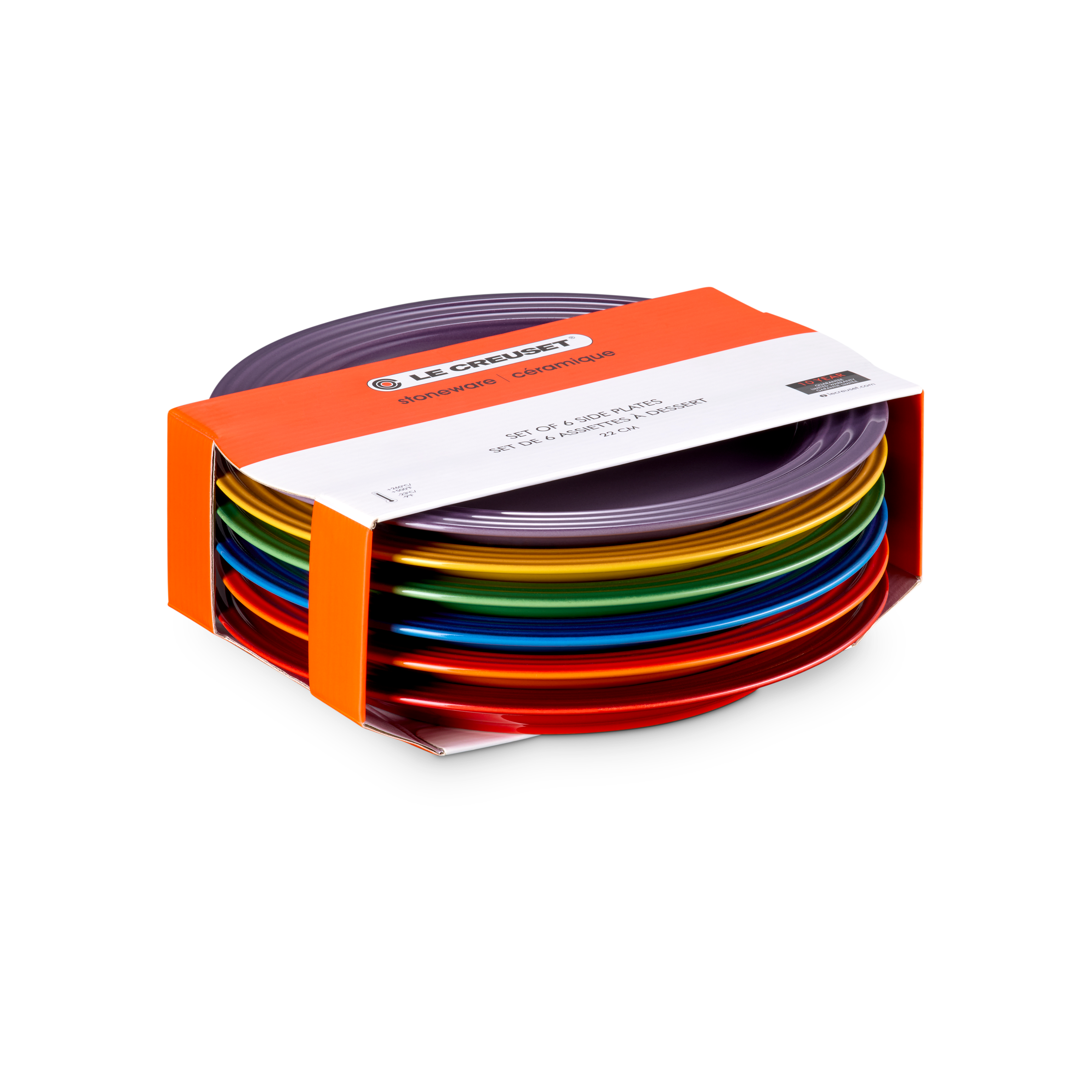 Le Creuset Signature stoneware breakfast plate set, 6 pieces