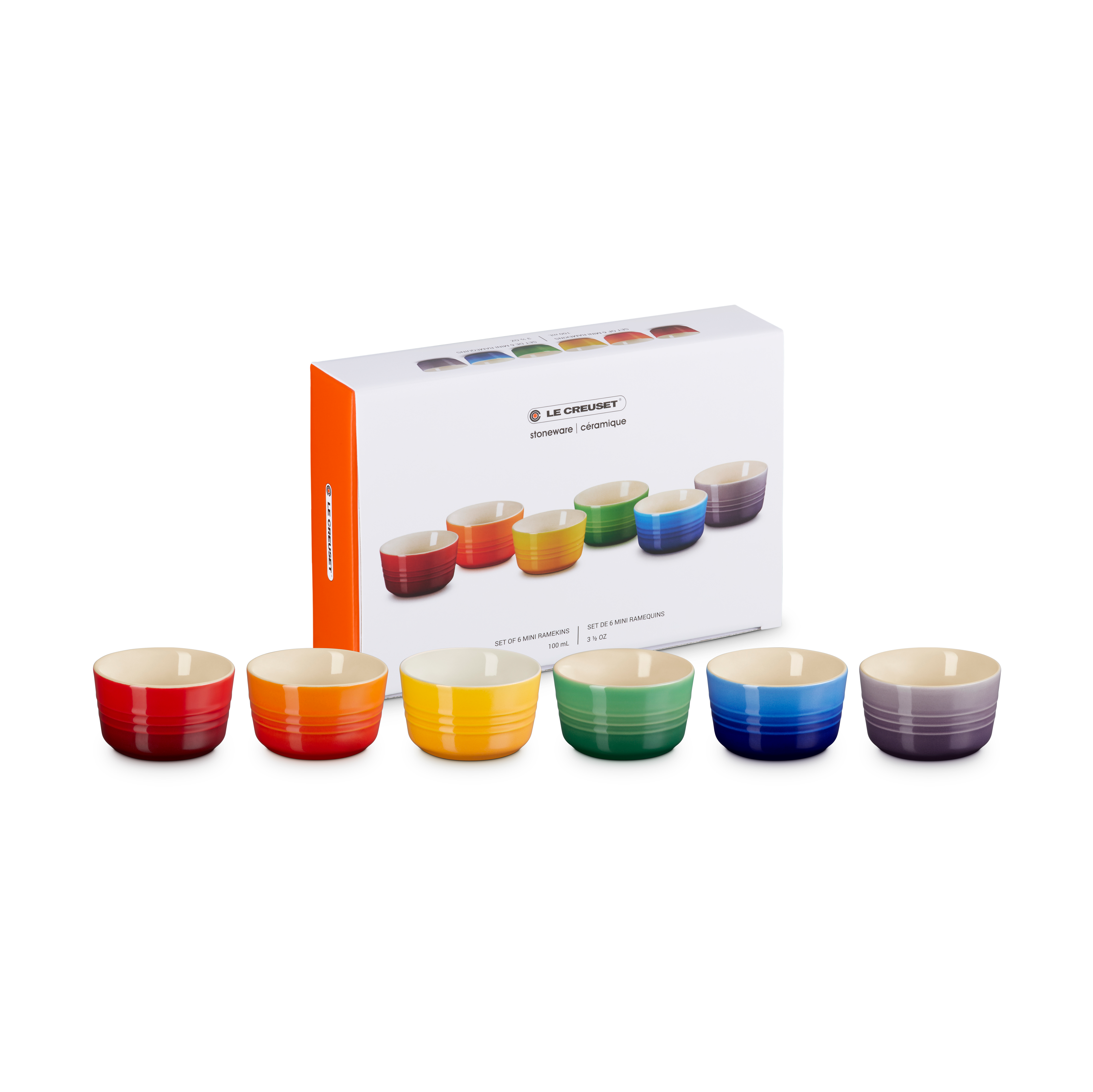 Le Creuset Signature stoneware mini ramekin, 6-piece set