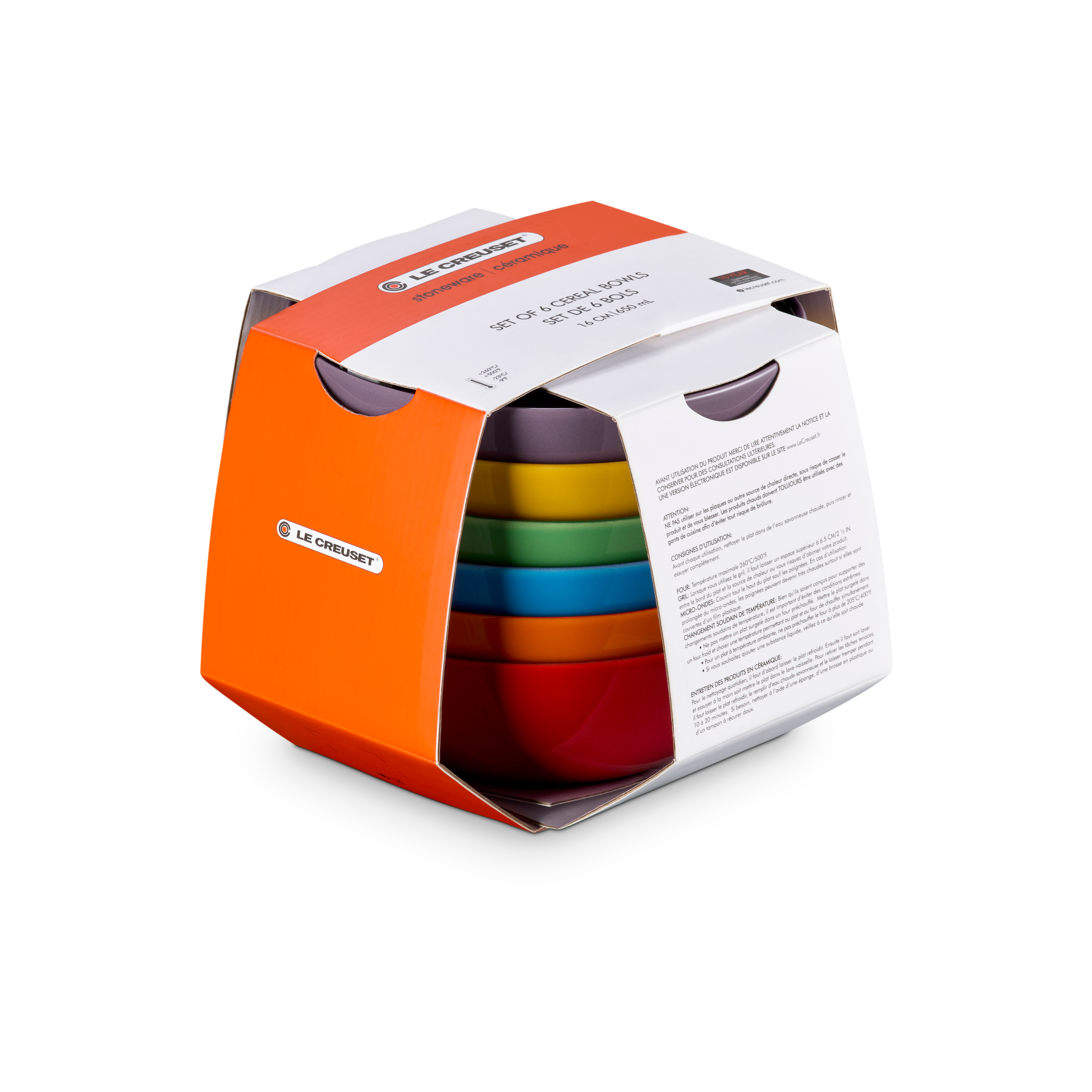 Le Creuset Signature stoneware deep plate set, 6 pieces