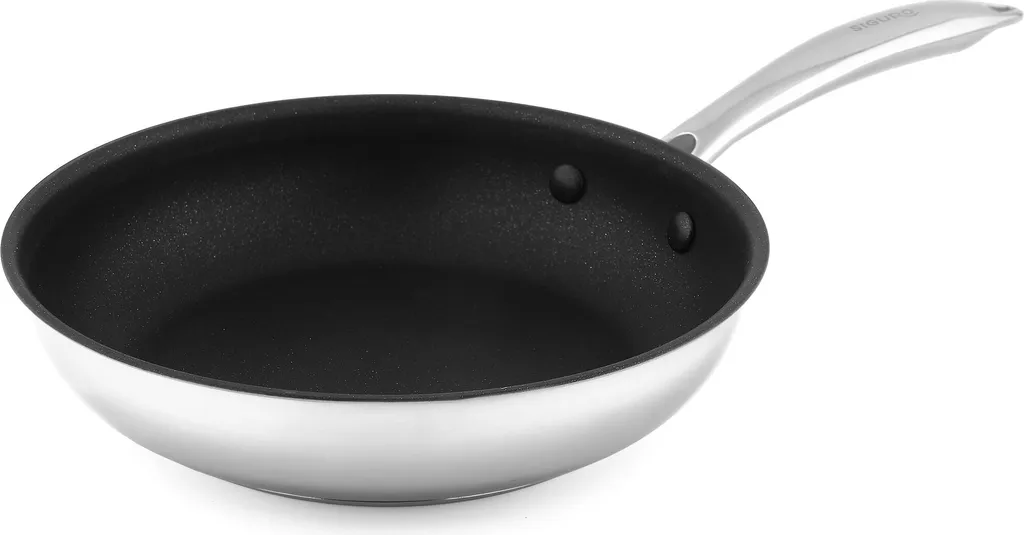 Siguro Pure Delight frying pan, 20 cm diameter, stainless steel, ILAG®