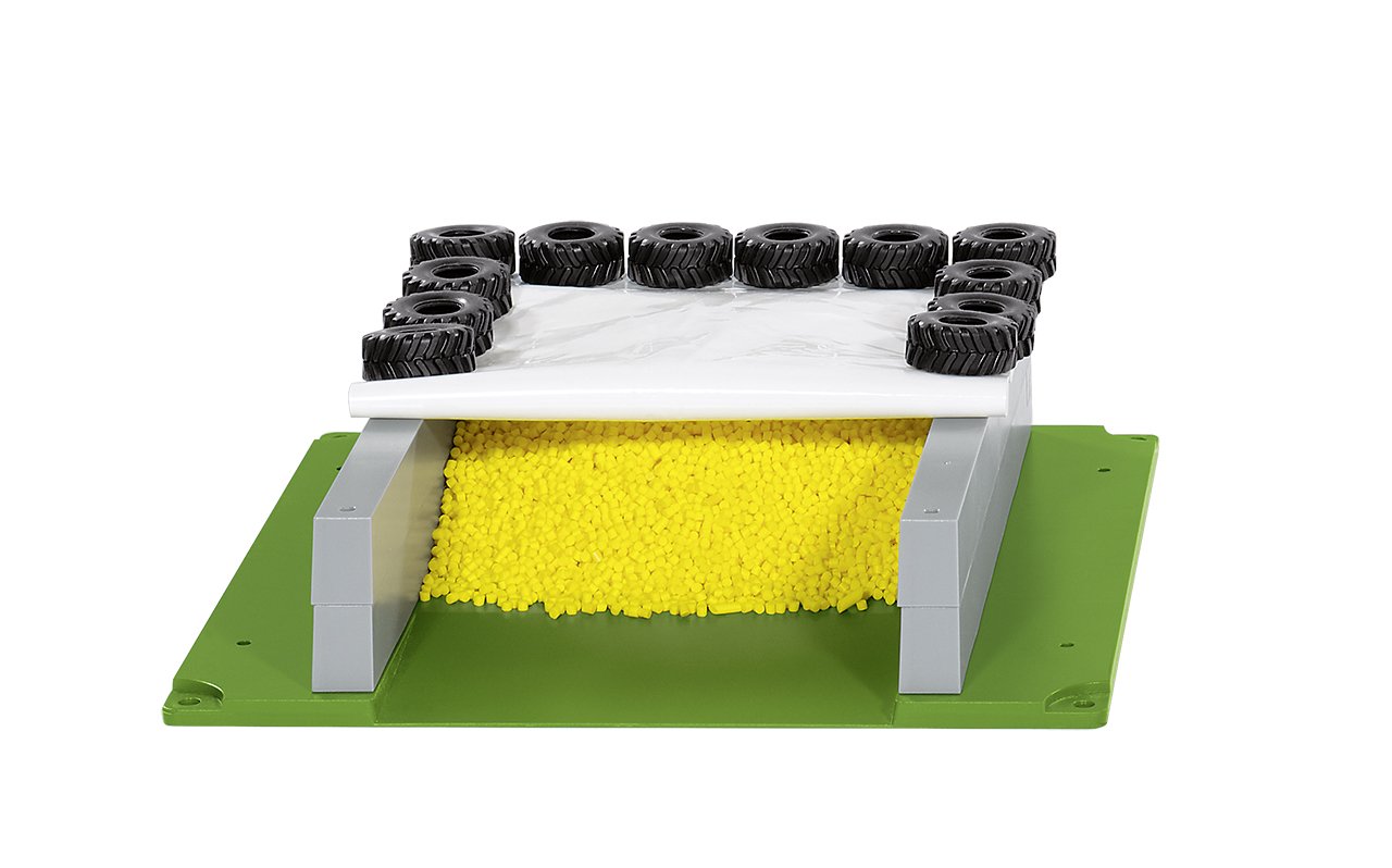 Siku Silo Horizontal With Plane Tyre And Granules