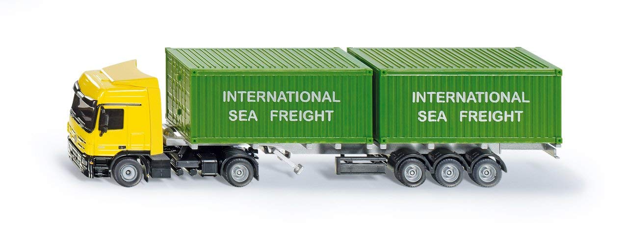 Siku 3921 Model Lorry With Container, Car, Yellow