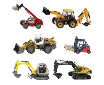 Siku construction vehicles, 1:50 scale, 6 pieces