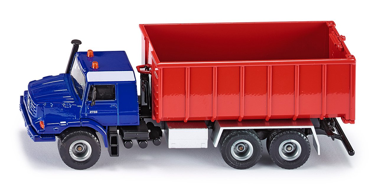 Siku Mercedes Benz Zetros With Roll Off Skip Toy