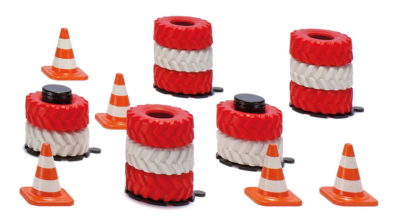 Siku Racing: Accessory Set - Tyre Stacks & Pylons