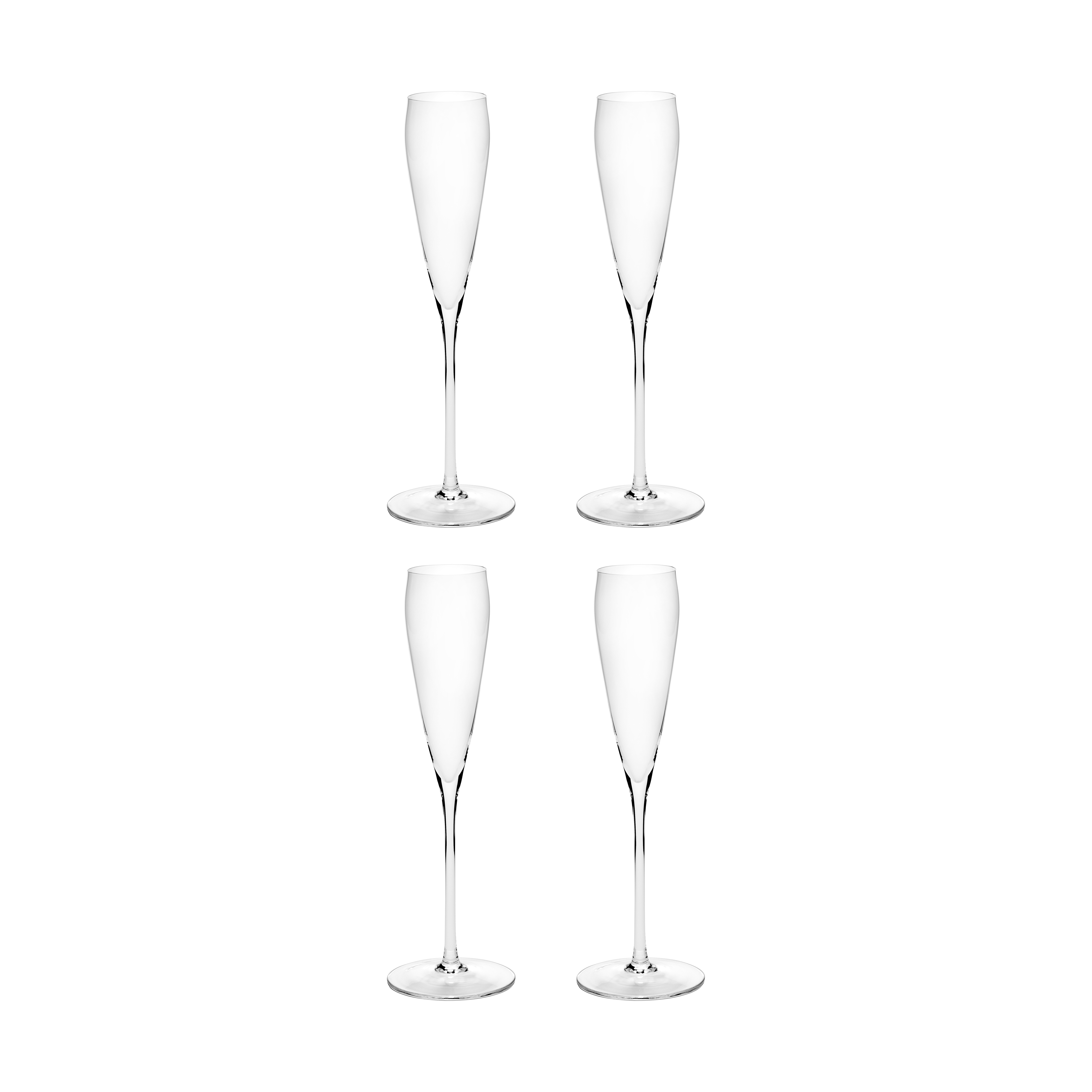 Serax Silhouette flute champagne glass 15 cl pack of 4