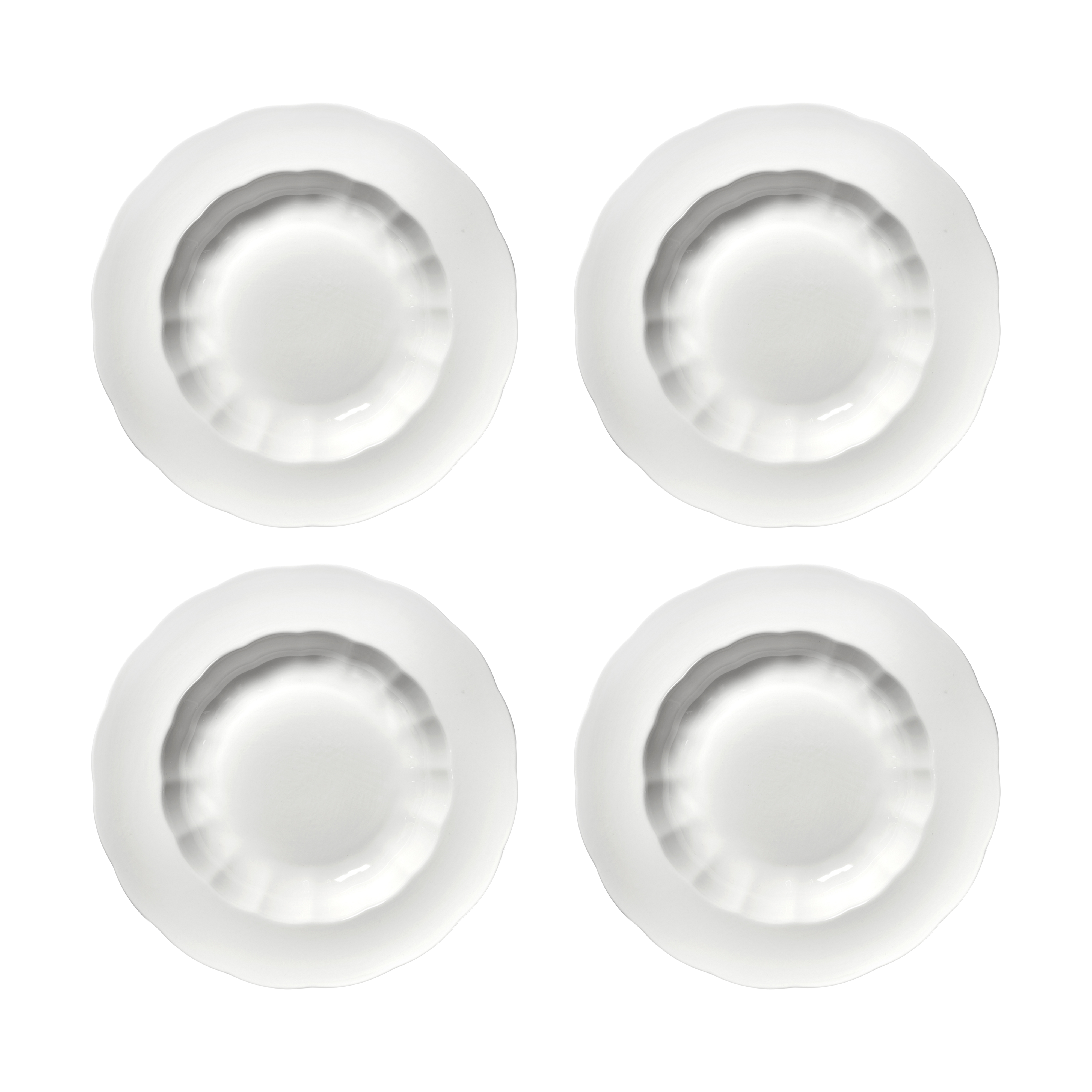 Serax Silhouette deep plate L Ø27 cm, pack of 4