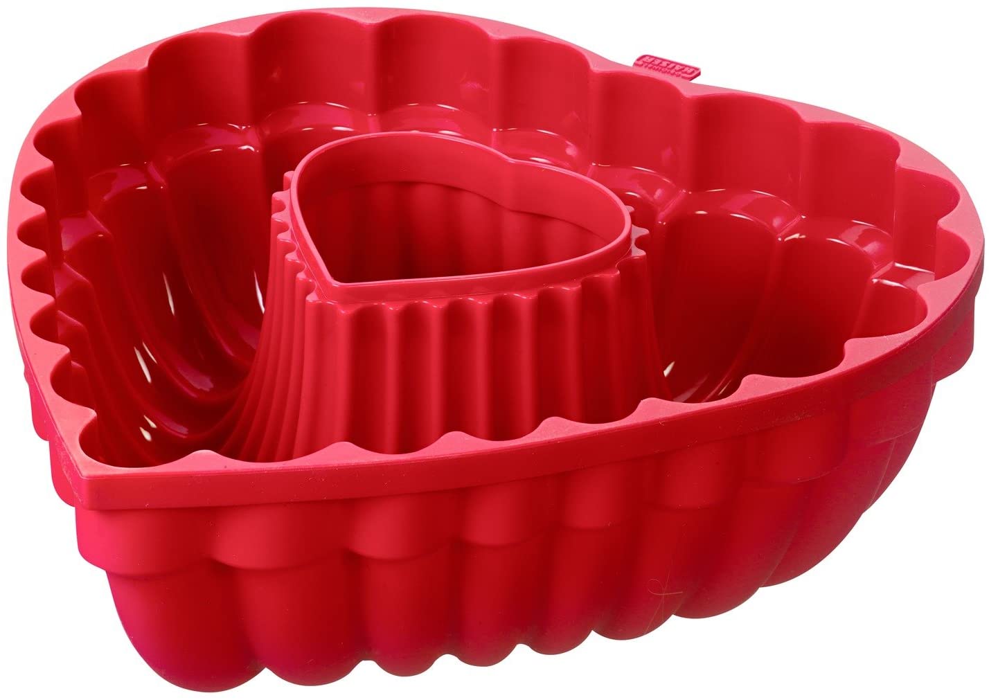 Kaiser Flexo Silicone Heart Baking Mould 27 cm, 100% Silicone, Heart Guggelhupf Mould, Flexible Silicone Baking Mould, Microwave Safe, Freezer Safe, Heat Resistant