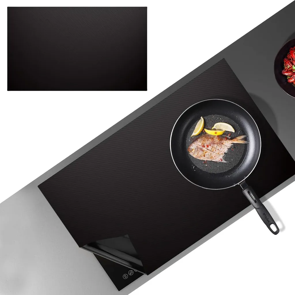 Markenlos Siliconen Glasvezel Kookplaatbescherming - Hittebestendig - 1 piece - 54x90 cm