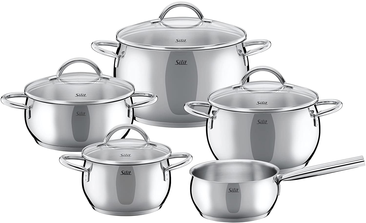 Silit 0021.6868.11 Saucepan Set Nobile Set of 5
