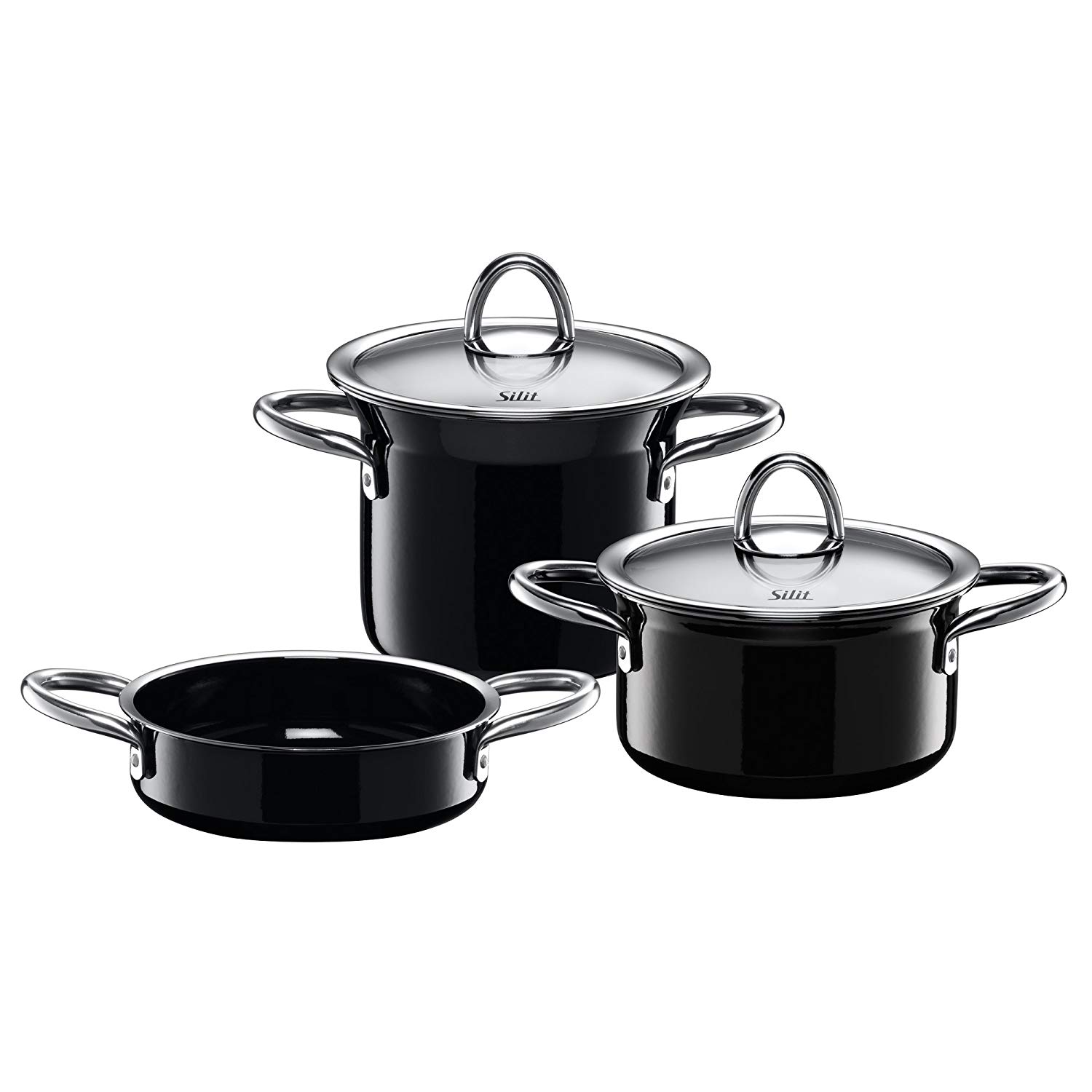 Silit 13242212 Pot Set 3 Piece Mini Max Silargan