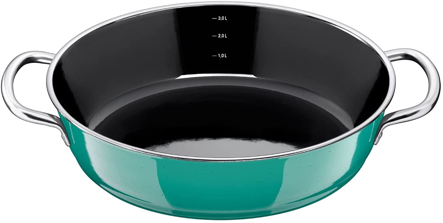 Silit Nature Green Serving Pan 28 cm Saucepan 4.1 L Silargan Functional Ceramic High Rim Induction Green