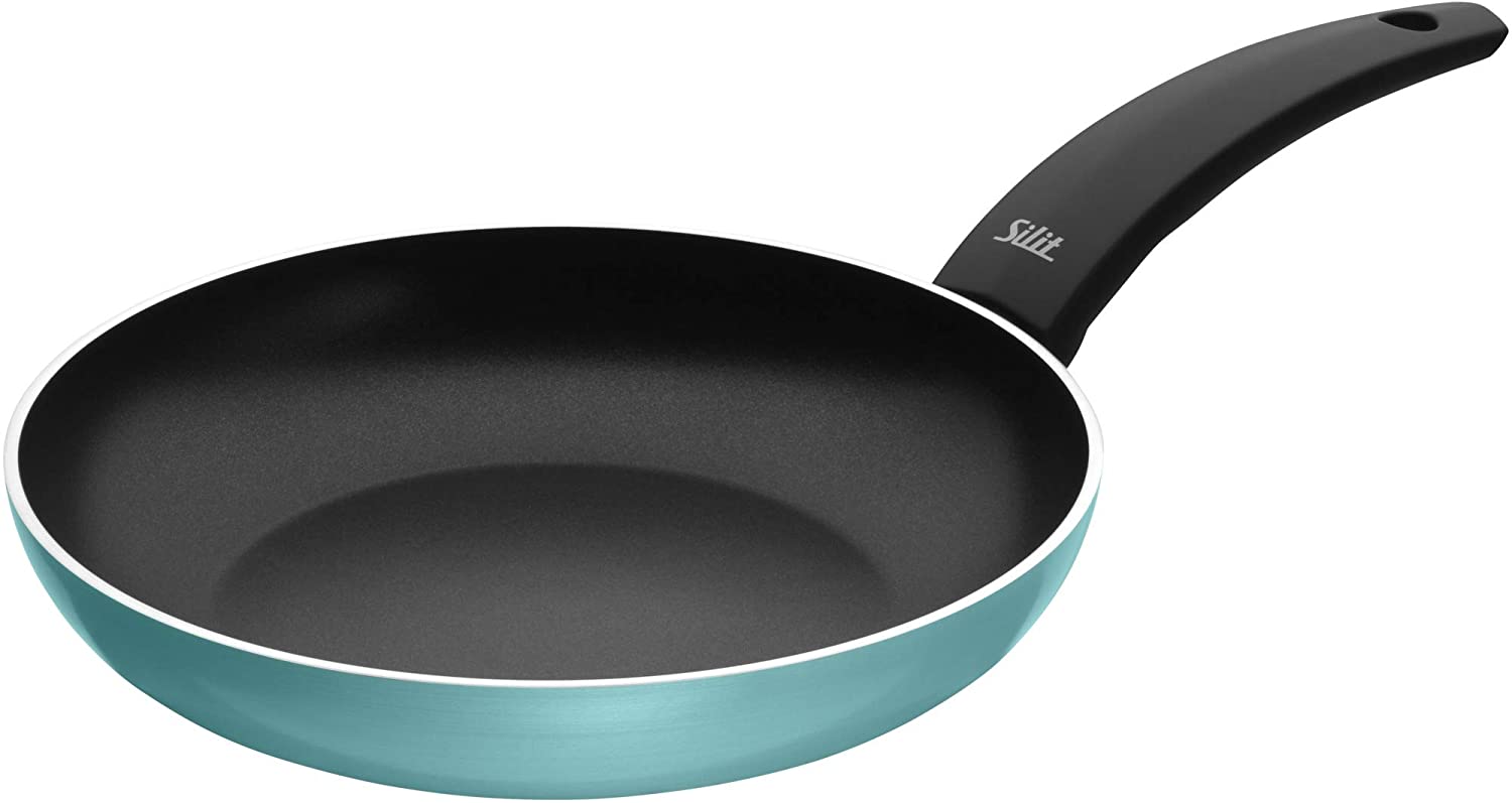 Silit Belluna Frying Pan 24 cm Aluminium Coating for Induction / Plastic Handle / PFOA-Free / for Gentle Frying / Green