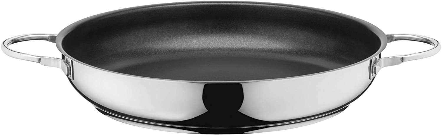 Silit Calabria Serving / Frying Pan Induction 32 cm Stainless Steel Coated Stainless Steel Handle Oven-Safe for Gentle Frying