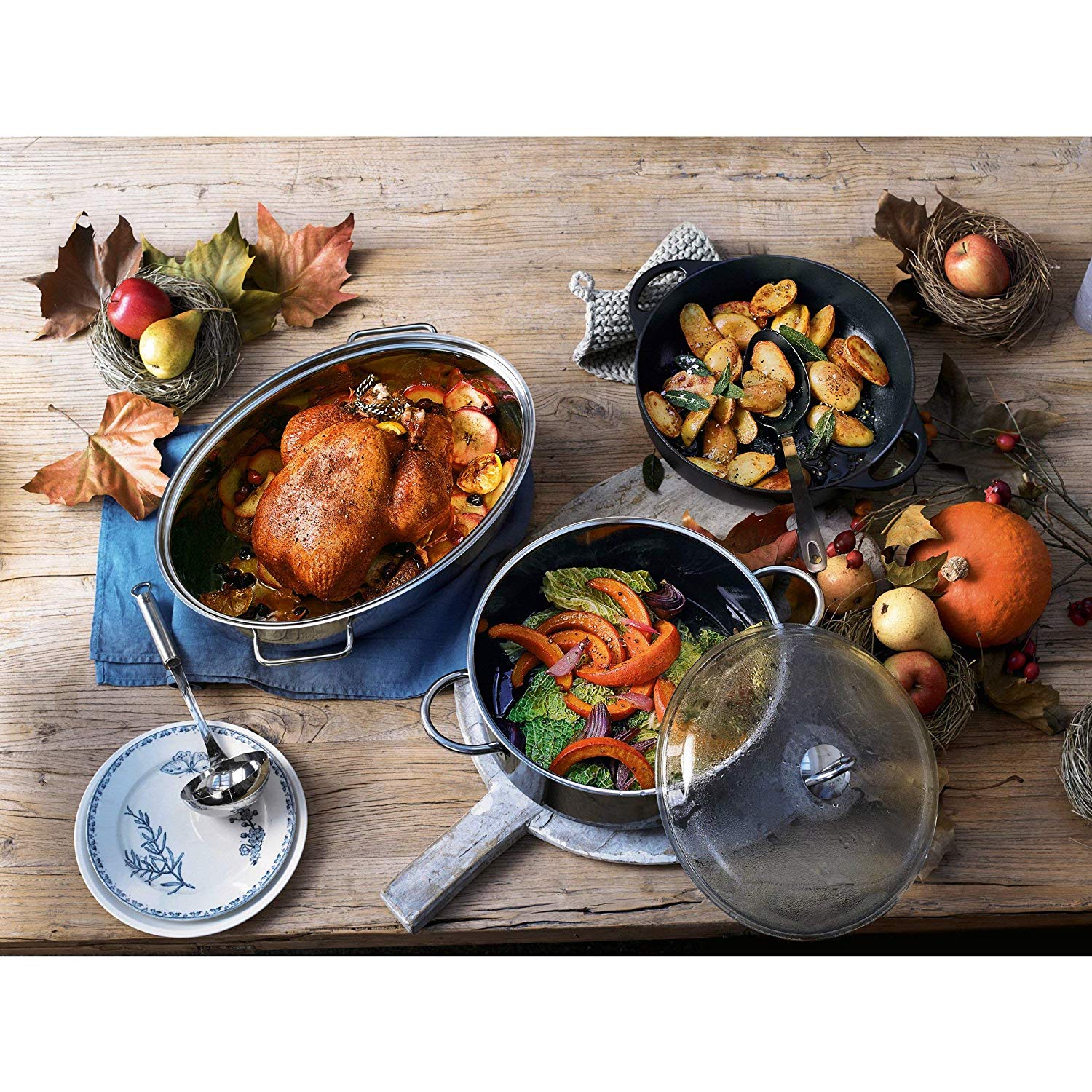 Silit Casserole Pot Diameter Approx. 28 Cm 6L Professional Cover Pouring Ri