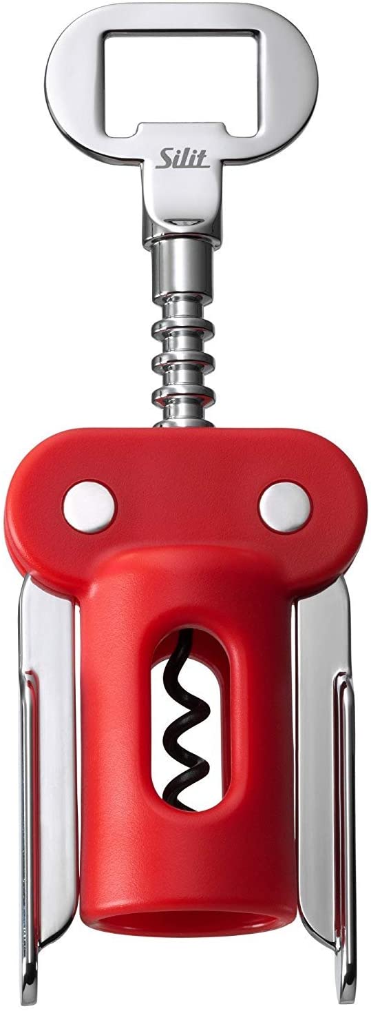 Silit Wine Corkscrew, Wine Bottle Opener, Bottle Opener for Wine and Prosecco, Wine Opener with Bottle Opener