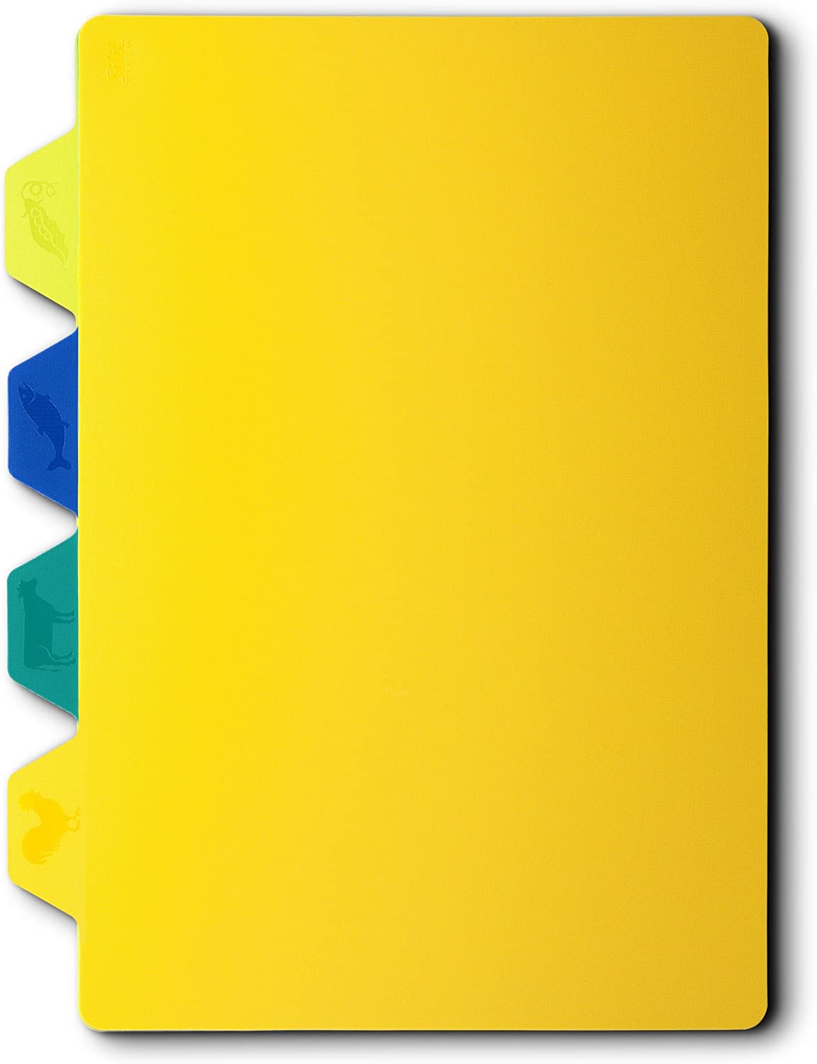 Silit Cutting Board Set of 4 – 16 x 30 cm Thin Cutting Mat, Plastic Flexible