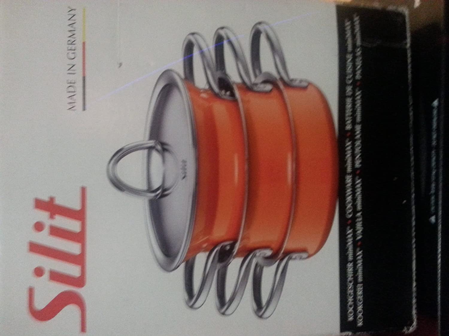 Silit miniMAX Silargan Cookware Set 3 Pieces All Heat Sources Including Induction Ceramic Red Non-Stick