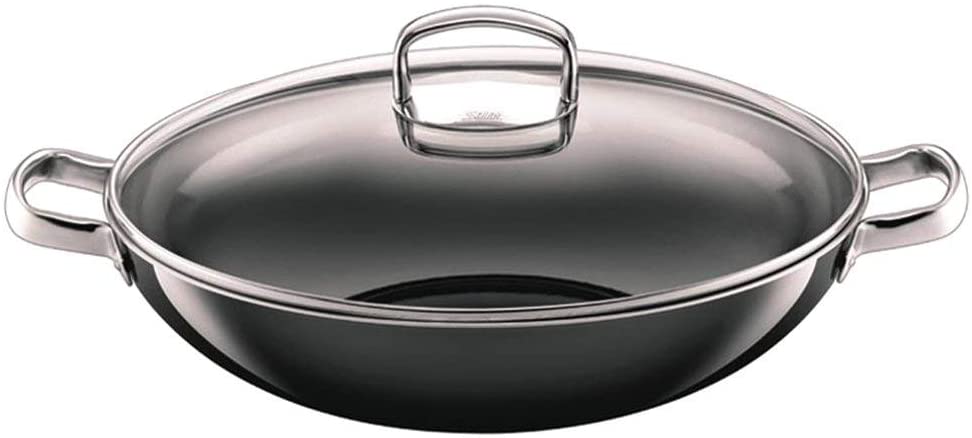 Silit Profi 0082.2603.11 Wok with Glass Lid 36 cm