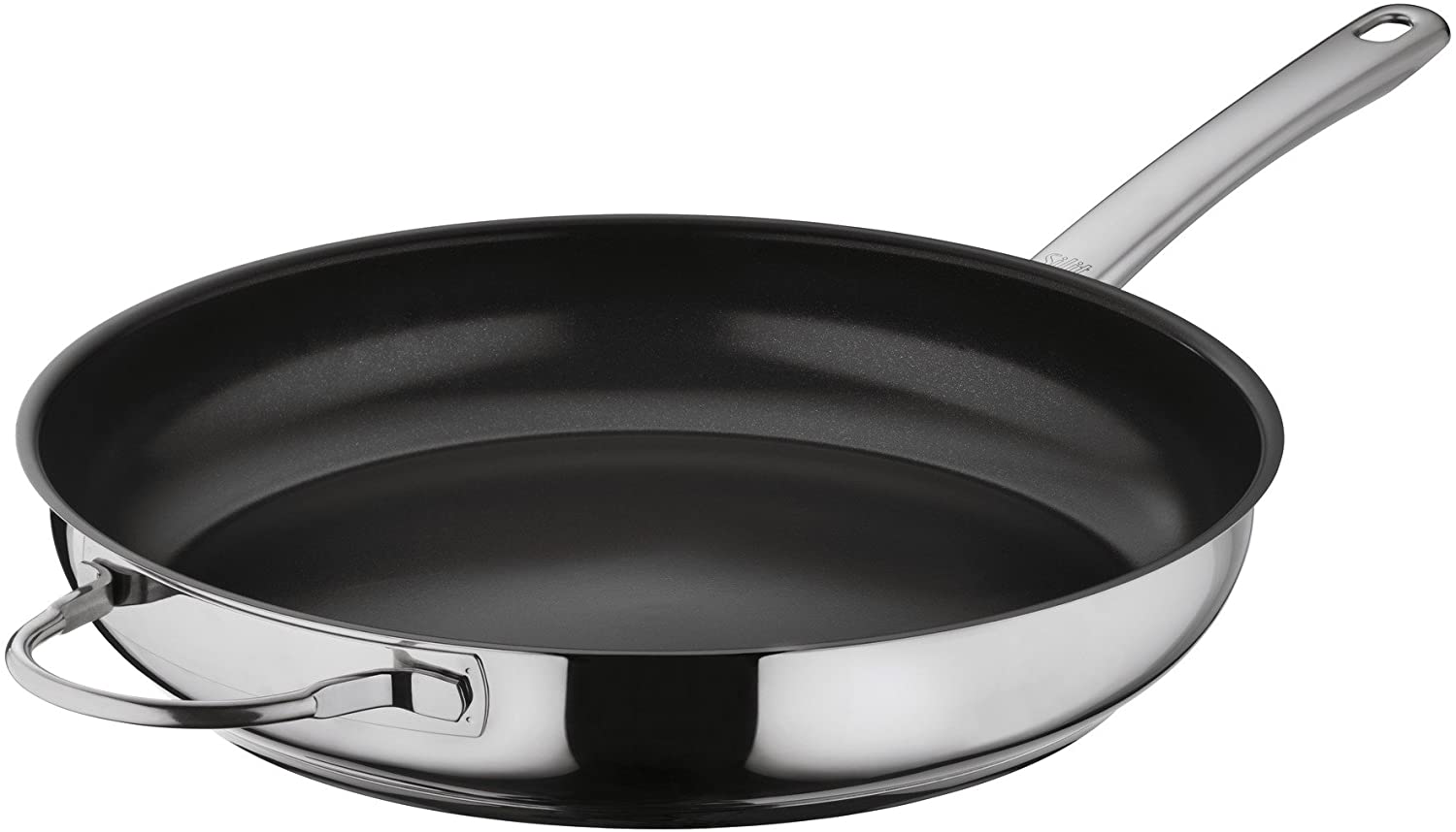 Silit Salto Bratpfanne Induktion 32 cm, Edelstahl beschichtet, Edelstahlgriff