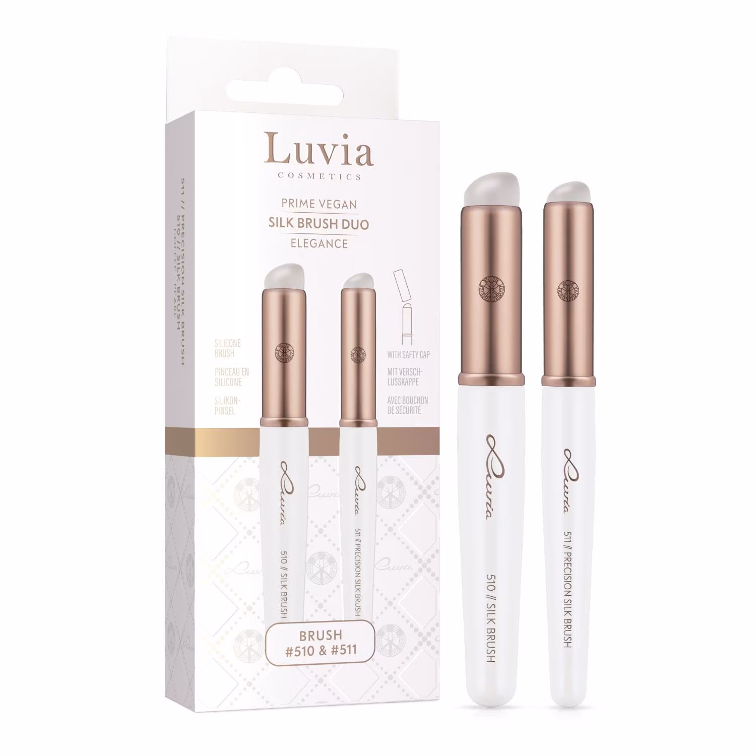 Luvia Silk Brush Duo - Elegance