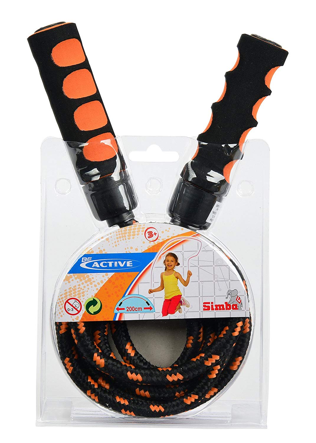 Simba 107301685 Skipping Rope With Soft Grip, 2 Assorted