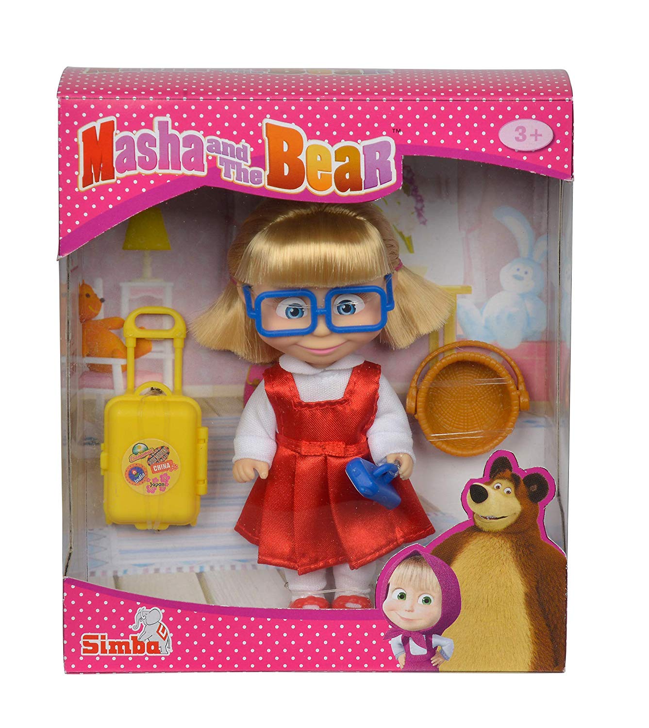 Simba 109301013 Masha And The Bear Cousin, Dasha Doll 12 Cm