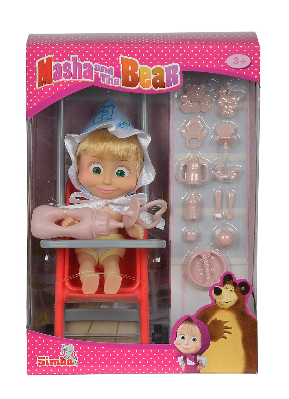 Simba 109301957 Mascha And The Bear – Mascha Doll Buggy