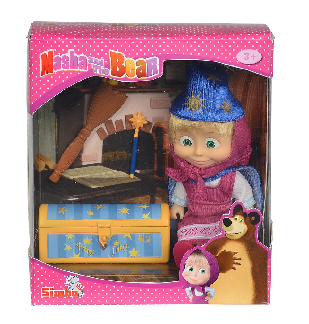 Simba 109302024 Mascha Sorceress And The Bear – Mascha Doll As