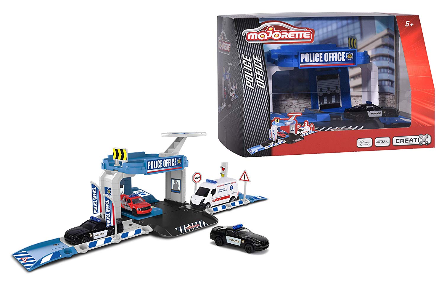 Majorette Simba Dickie 212050022 Creatix Police Guard + 1 Car