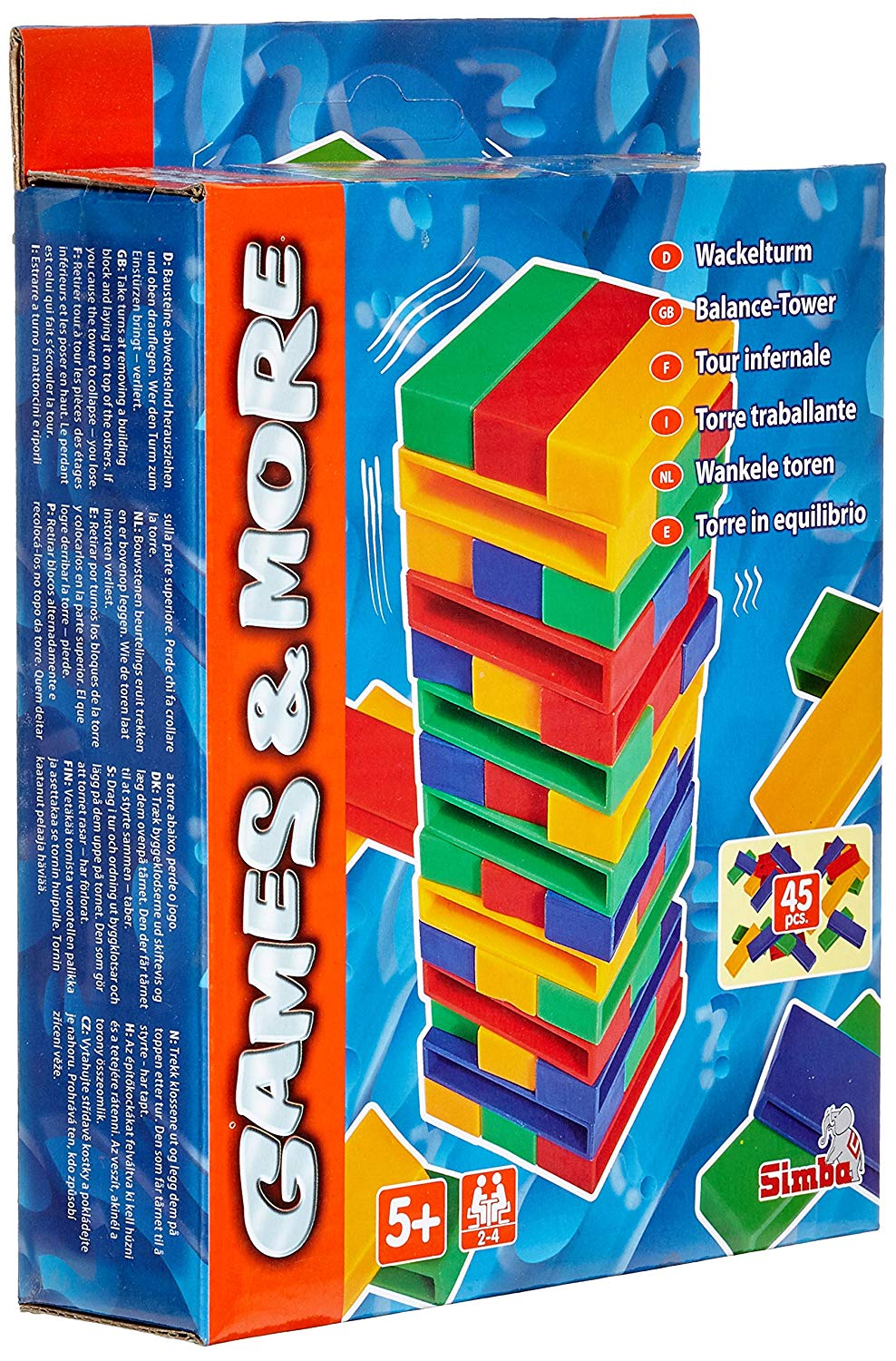 Simba Games & More Travel Game 106014166 Wobbling Tower
