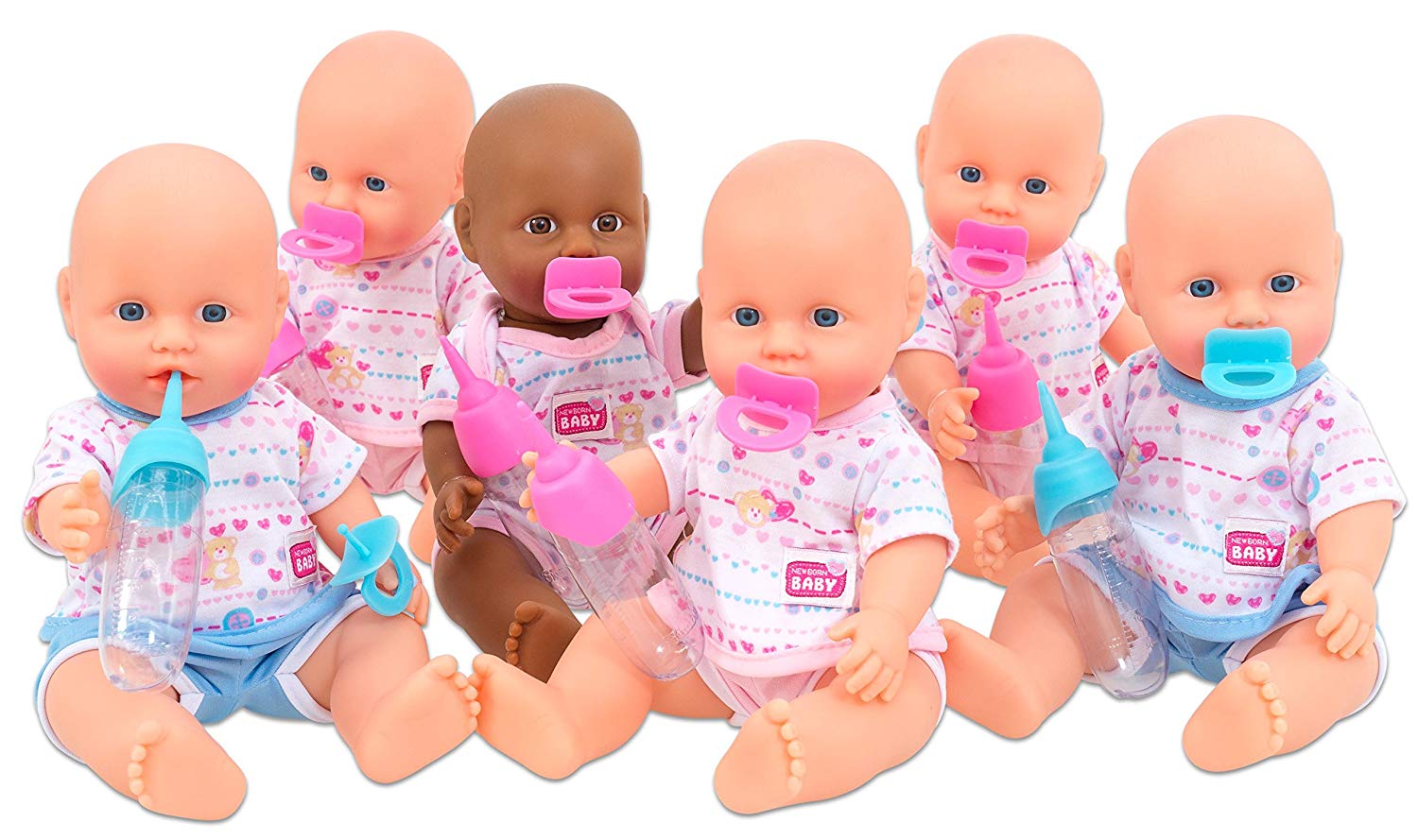 Simba New Born Baby 105036686 Vinyl Baby – Assorted Colours (Pack of 1)