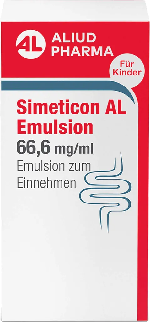 ALIUD Pharma Simethicone AL Emulsion for the relief of gas-related discomfort and three-month colic, 50 ml solution