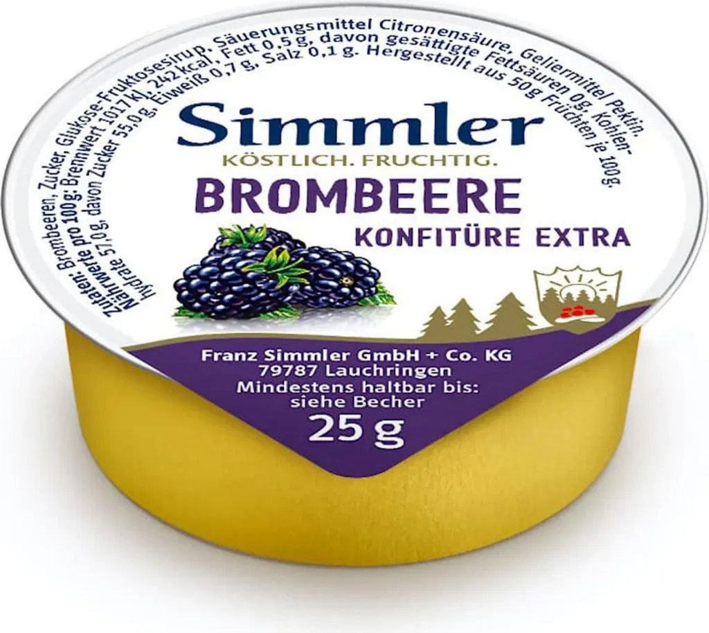 Simmler Blackberry Jam Extra 100x25g