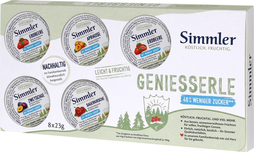 Simmler Genießerle Light & Fruity 8x23g
