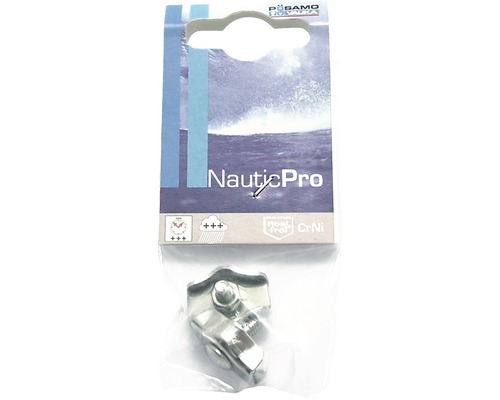 Pösamo Simplex clamp 4 mm stainless steel, bright
