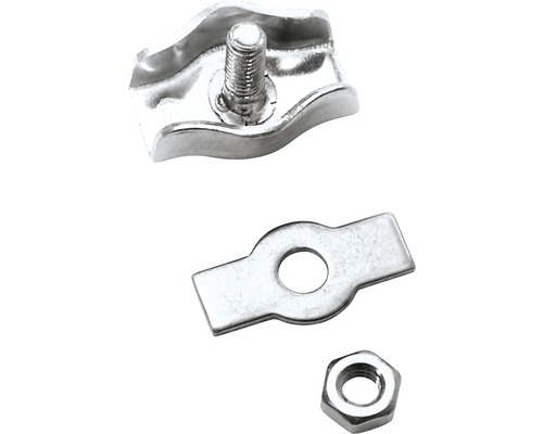 Pösamo Simplex clamp 8 mm galvanized steel, pack of 2