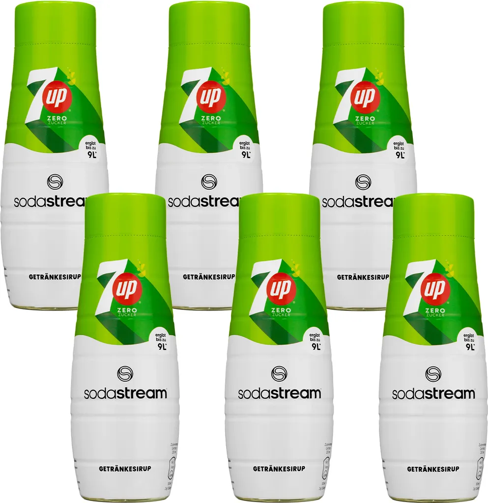 Syrup for SodaStream 7UP Free Zero Sugar, 440ml, 6 pieces