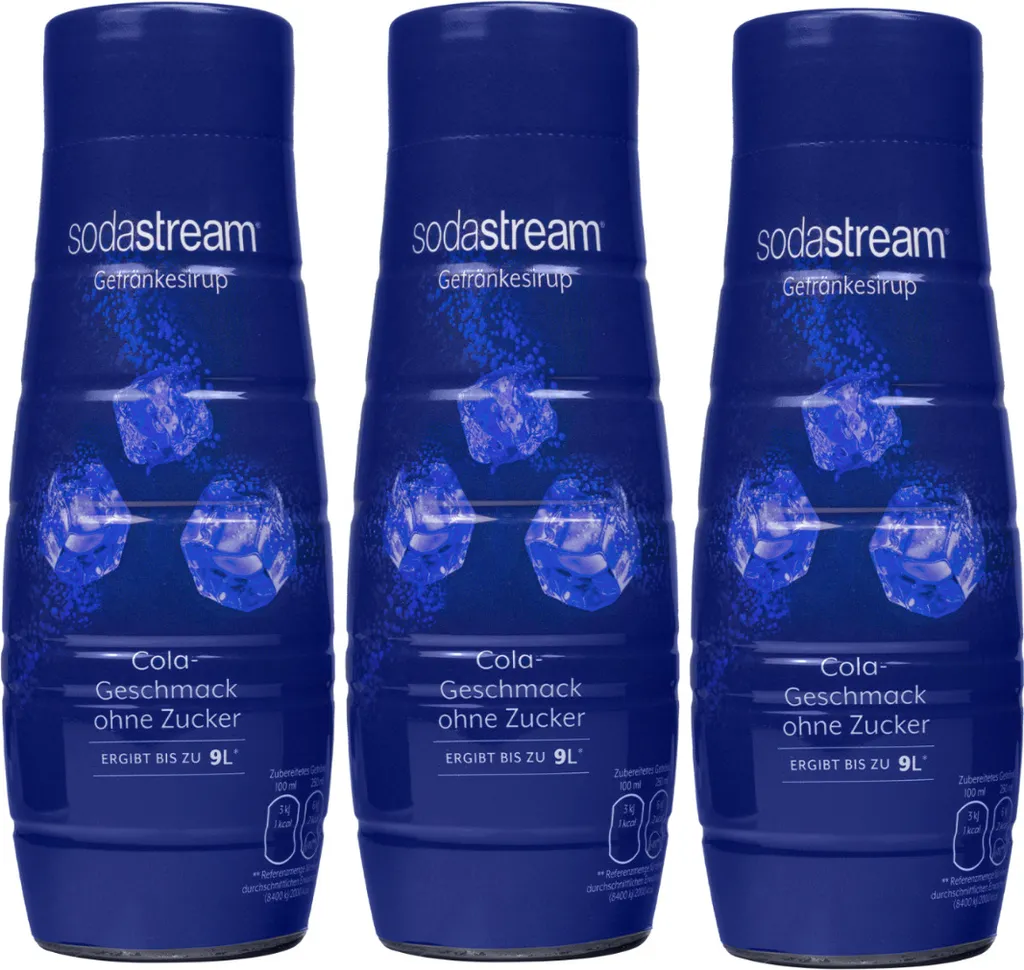 Syrup for SodaStream Cola without sugar 440ml, 3 pieces