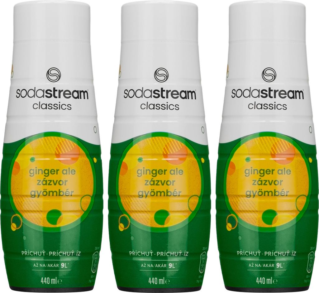 Syrup for SodaStream Ginger Syrup 440 ml, 3 pieces