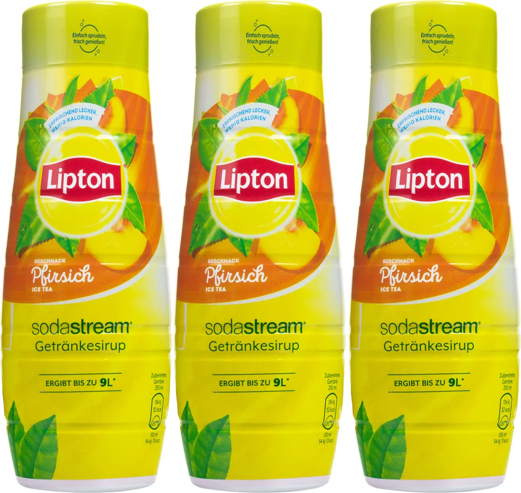 Syrup for SodaStream Lipton Iced Tea Peach, 440ml, 3 pieces