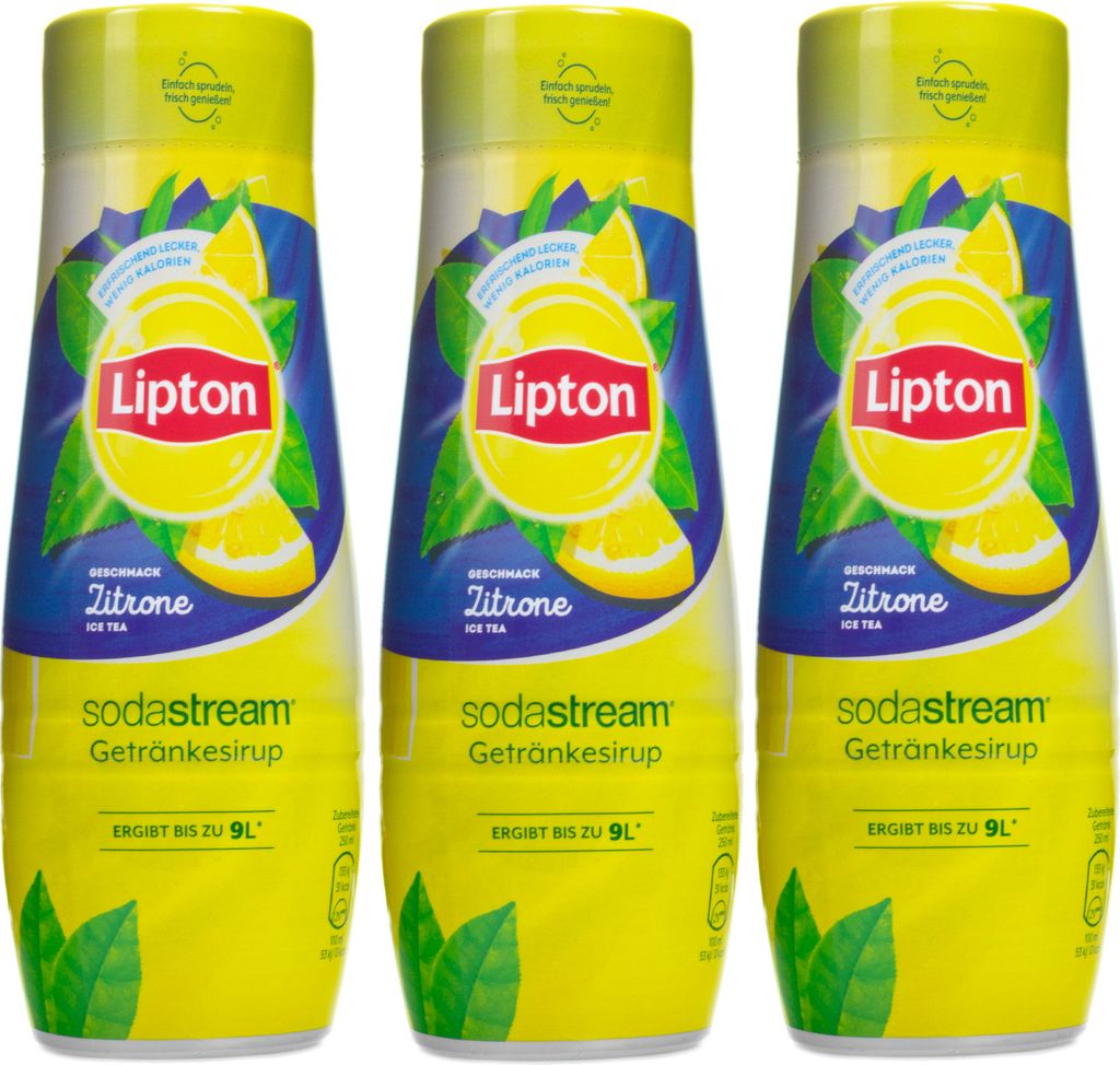 Syrup for SodaStream Lipton Iced Tea Lemon 440ml, 3 pieces