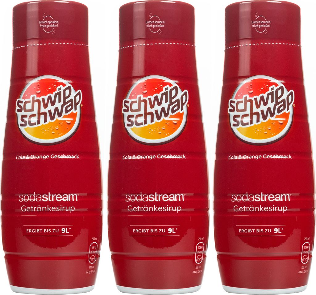 Syrup for SodaStream Schwip Cola Orange, 440ml, 3 pieces