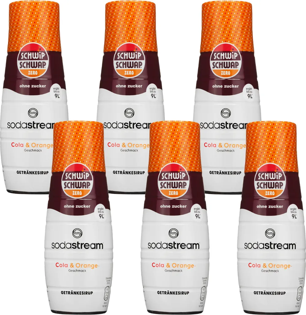 Syrup for SodaStream Schwip Sugar-Free, 440ml, 6 pieces