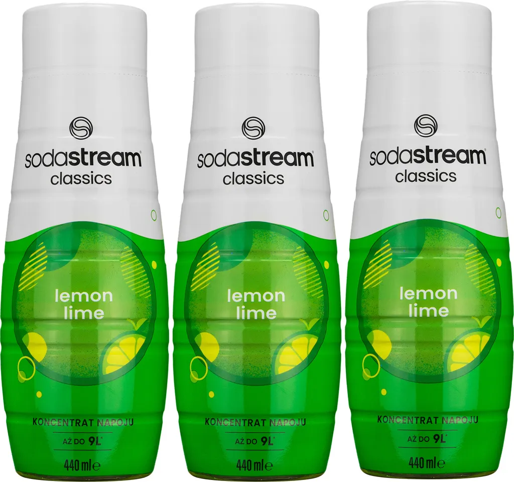 Syrup for SodaStream Lemon-Lime 440ml, 3 pieces