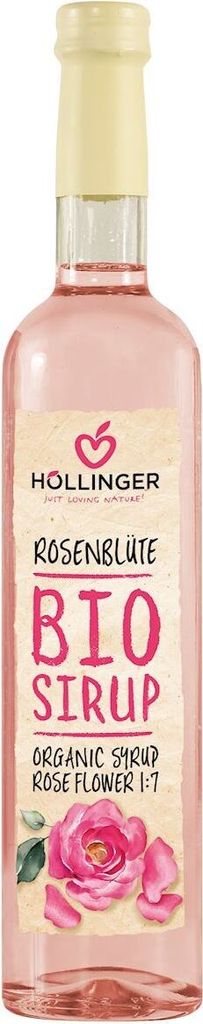 HÖLLINGER -ROSE FLAVOR SYRUP 500 ml - HOLLINGER 500 ml