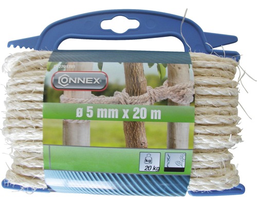 Connex Sisal rope twisted natural Ø 5 mm length 20 m