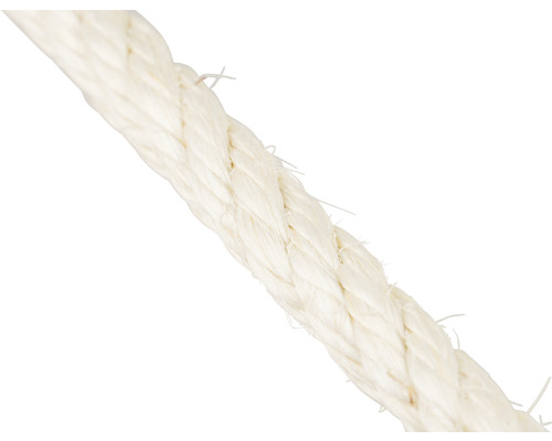 Sisal rope Mamutec twisted natural Ø 8 mm, sold by the meter